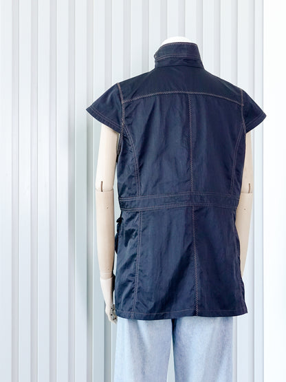 VIE PAISIBLE Short-sleeve Funnel Neck Jacket 短袖企領外套 | KOMMONS