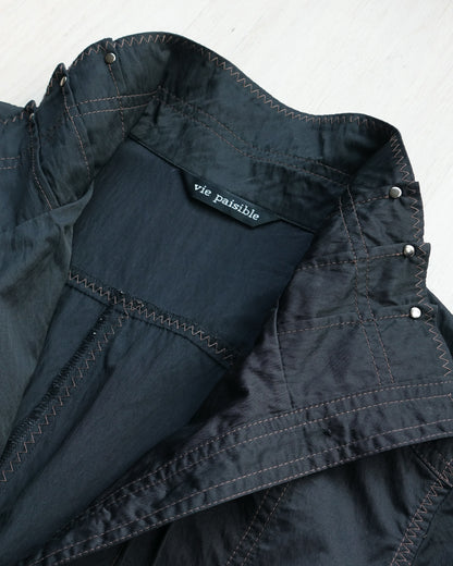 VIE PAISIBLE Short-sleeve Funnel Neck Jacket 短袖企領外套 | KOMMONS