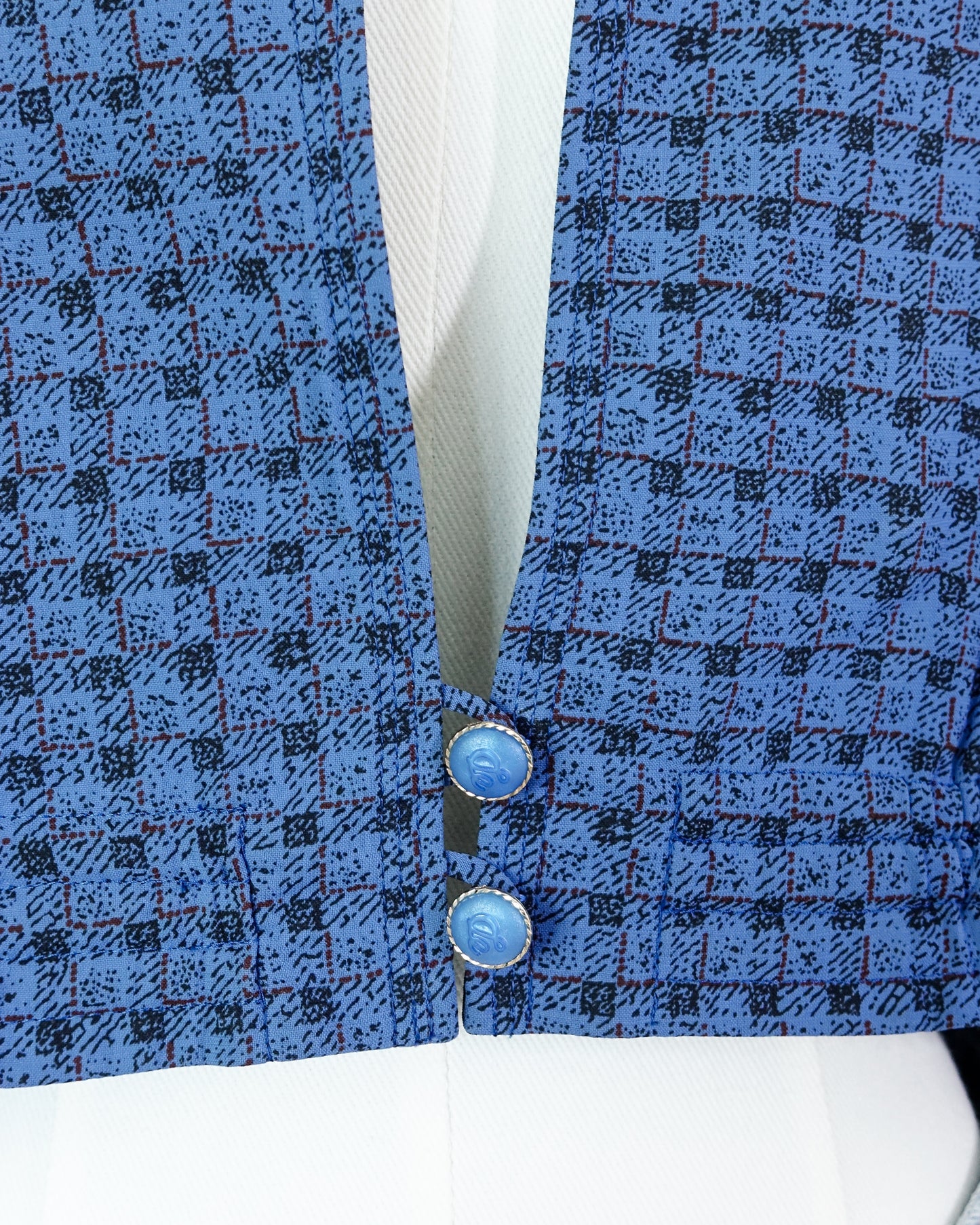 POMPADOUR Plaid Crop Jacket 格子小企領短款外套 | KOMMONS