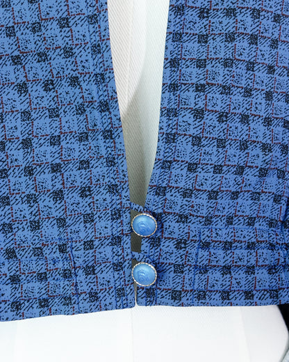 POMPADOUR Plaid Crop Jacket 格子小企領短款外套 | KOMMONS