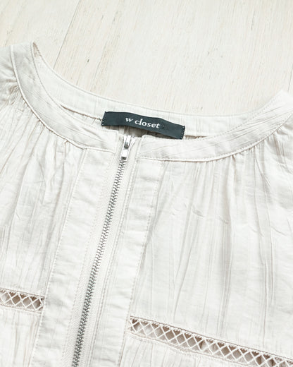 W CLOSET Crinkled Crop Jacket 皺皺短款外套 | KOMMONS