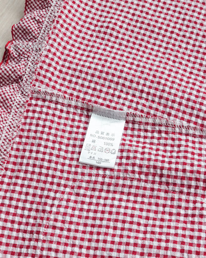 CRÉSCERE Gingham Ruffle Hem Jacket 格子荷葉邊外套 | KOMMONS