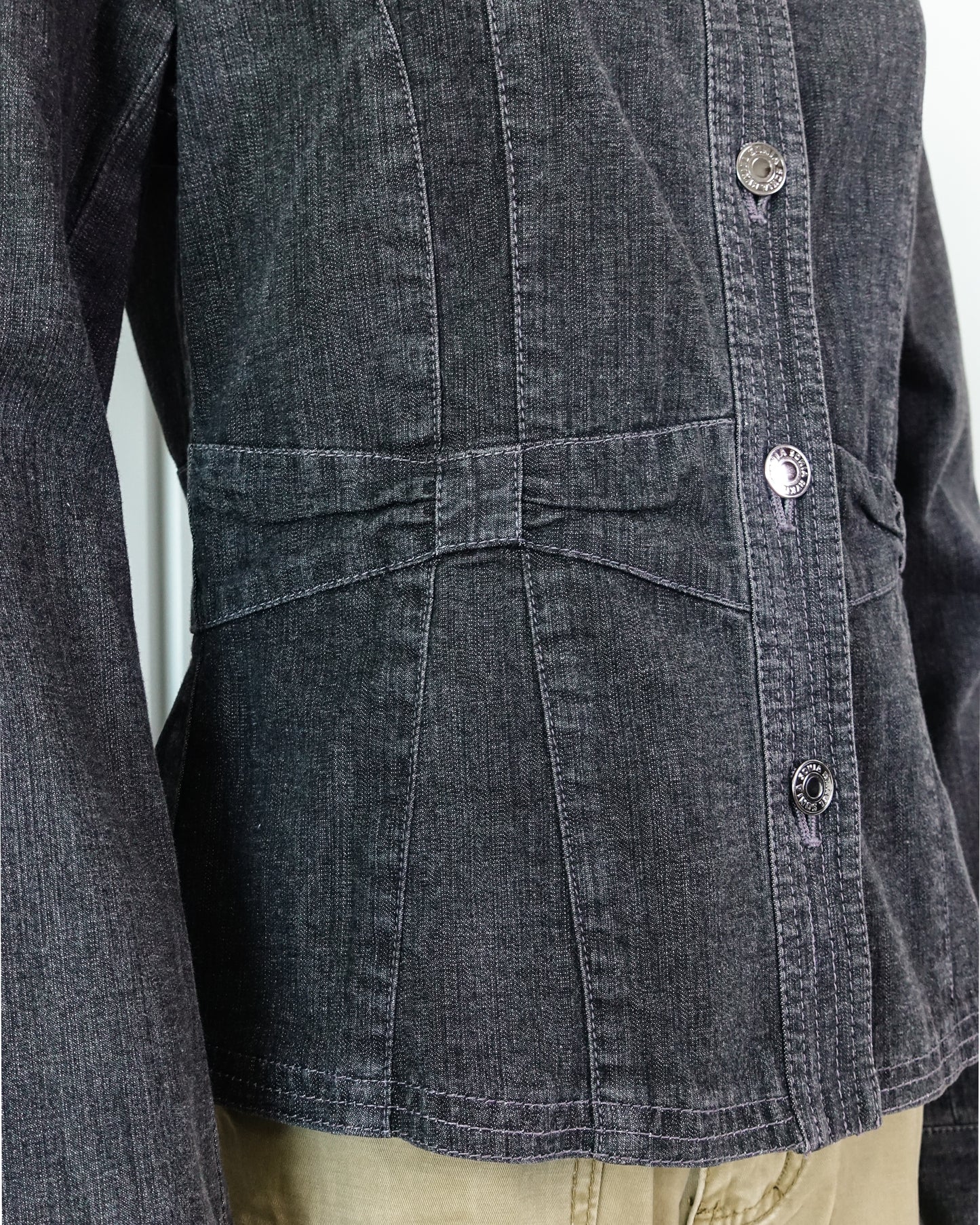 SONIA RYKIEL Denim Fitted Jacket with Bow Detail 牛仔修身外套 | KOMMONS