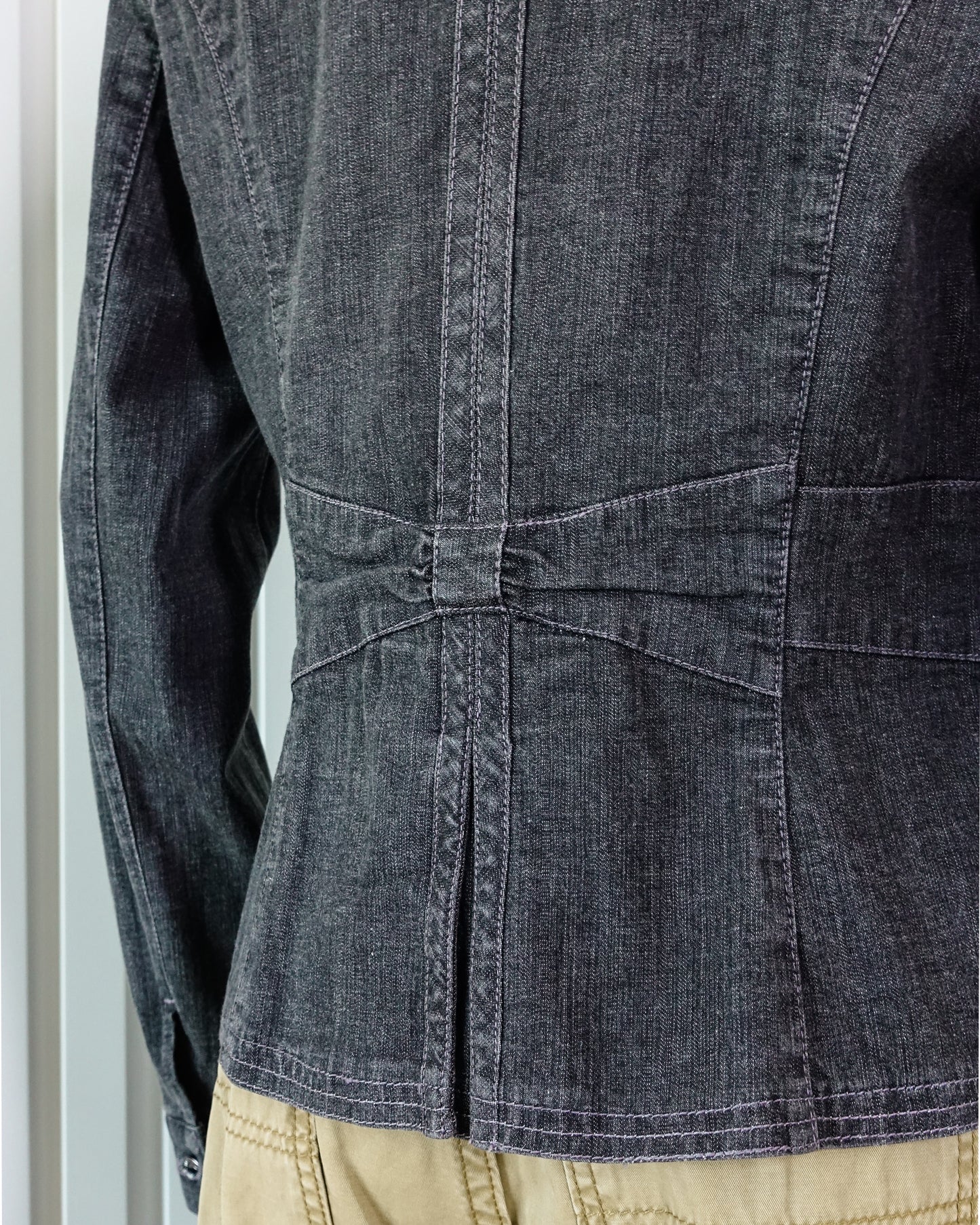 SONIA RYKIEL Denim Fitted Jacket with Bow Detail 牛仔修身外套 | KOMMONS