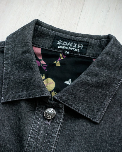 SONIA RYKIEL Denim Fitted Jacket with Bow Detail 牛仔修身外套 | KOMMONS