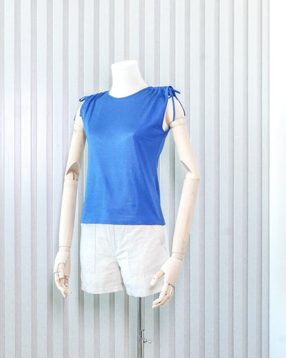 JILL STUART Ruched Shoulder Tank Top 膊頭束繩T恤背心 | KOMMONS
