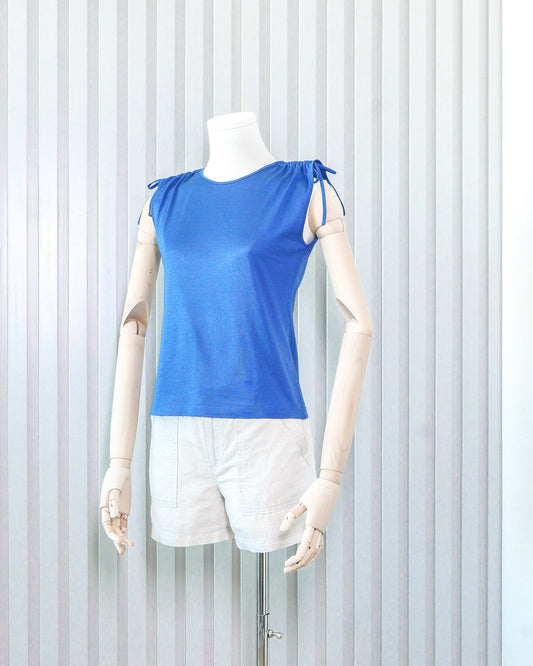 JILL STUART Ruched Shoulder Tank Top 膊頭束繩T恤背心 | KOMMONS
