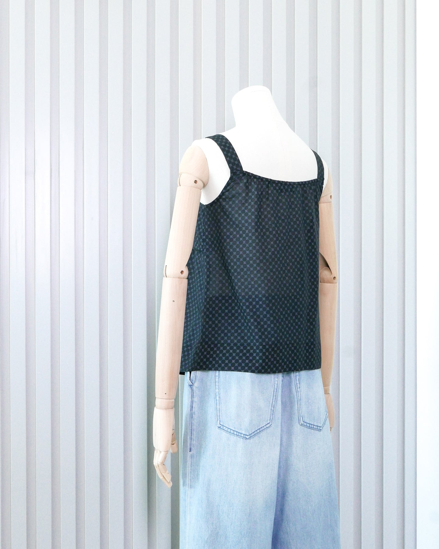 B+AB Polka Dot Bow Front Vest 波點蝴蝶結背心 | KOMMONS