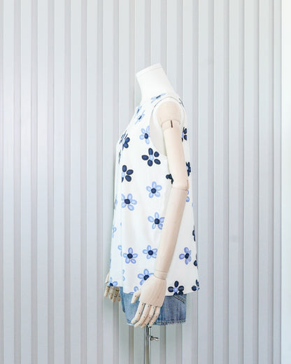 UNIQLO X MARIMEKKO Floral Boat Neck Tank Top 印花船領T恤背心 | KOMMONS