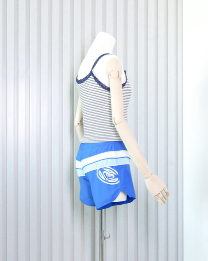 CHARLOTTE RUSSE Striped Button Front Lace Cami Top 橫間扣鈕蕾絲吊帶背心 | KOMMONS