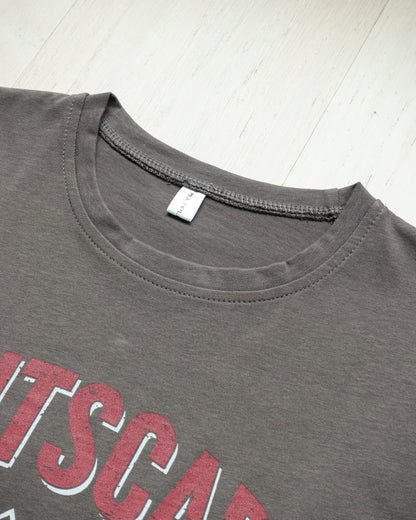 Retro Printed Ruffle Sleeve T-shirt 復古印花荷葉邊袖T恤 | KOMMONS