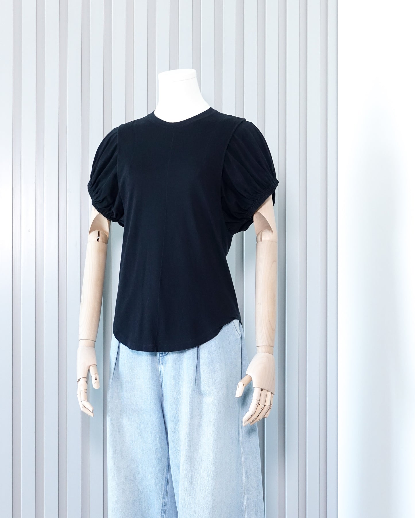 YVES SAINT LAURENT Puff Sleeve T-shirt 泡泡袖T恤 | KOMMONS