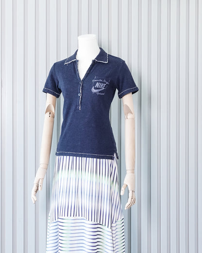 NIKE Frayed Hem Polo Shirt 破邊反領衫 | KOMMONS