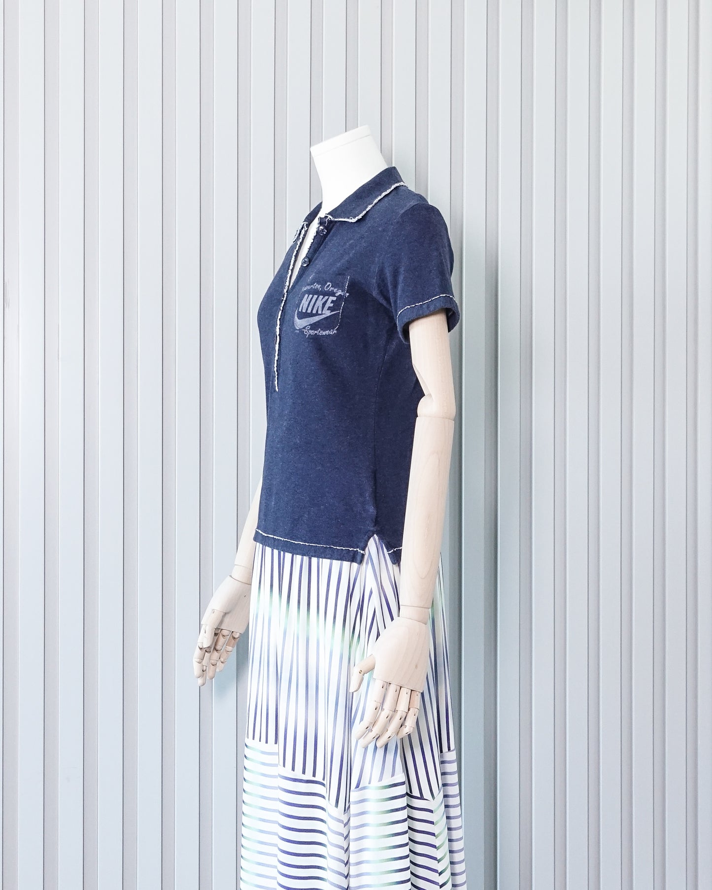 NIKE Frayed Hem Polo Shirt 破邊反領衫 | KOMMONS