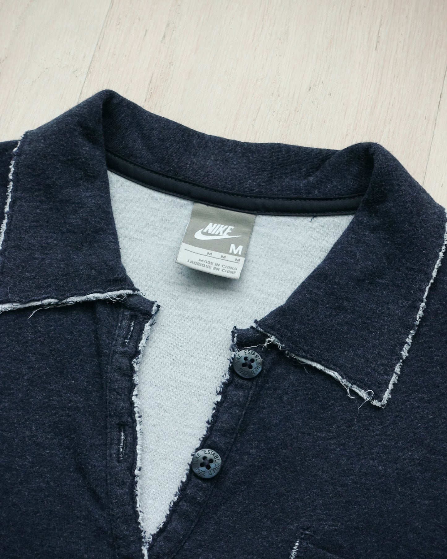 NIKE Frayed Hem Polo Shirt 破邊反領衫 | KOMMONS