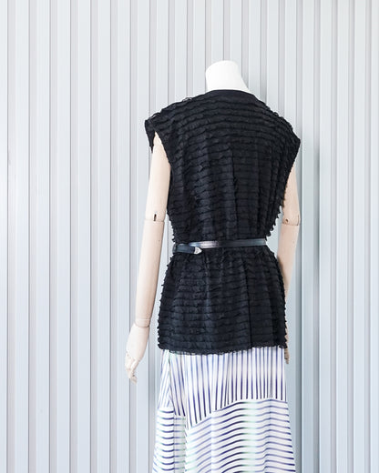 Ruffle Tunic Top 荷葉邊長上衣 | KOMMONS