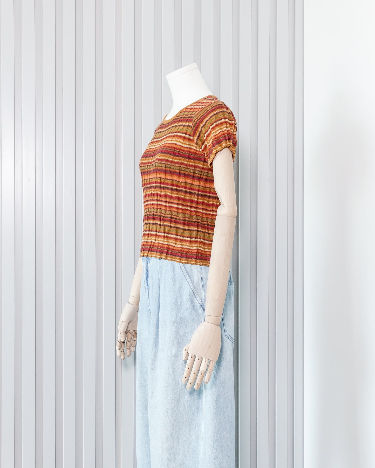 GAP Striped Short Sleeve Knitted Top 橫間短袖針織衫 | KOMMONS