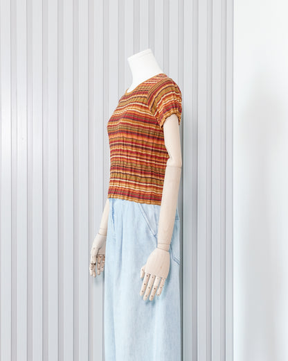 GAP Striped Short Sleeve Knitted Top 橫間短袖針織衫 | KOMMONS