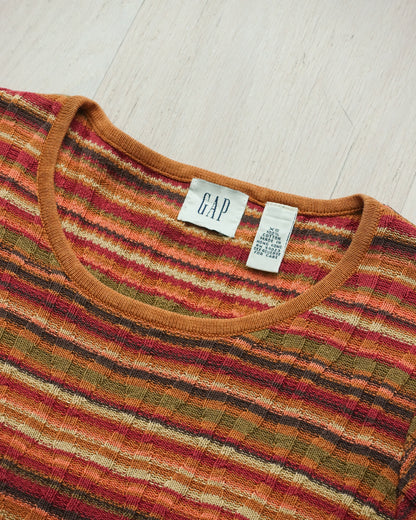GAP Striped Short Sleeve Knitted Top 橫間短袖針織衫 | KOMMONS