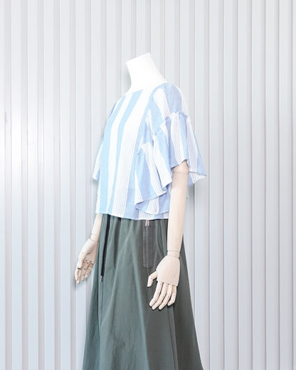 AMERICAN EAGLE Flared Sleeve Striped Top 喇叭袖橫間上衣 | KOMMONS