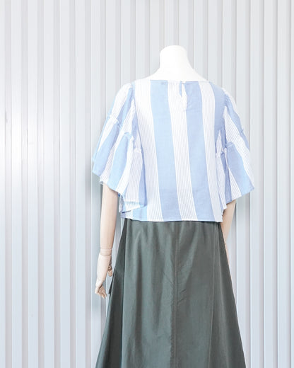 AMERICAN EAGLE Flared Sleeve Striped Top 喇叭袖橫間上衣 | KOMMONS