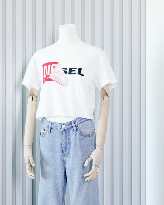 DIESEL Logo Crop T-shirt 短款T恤 | KOMMONS