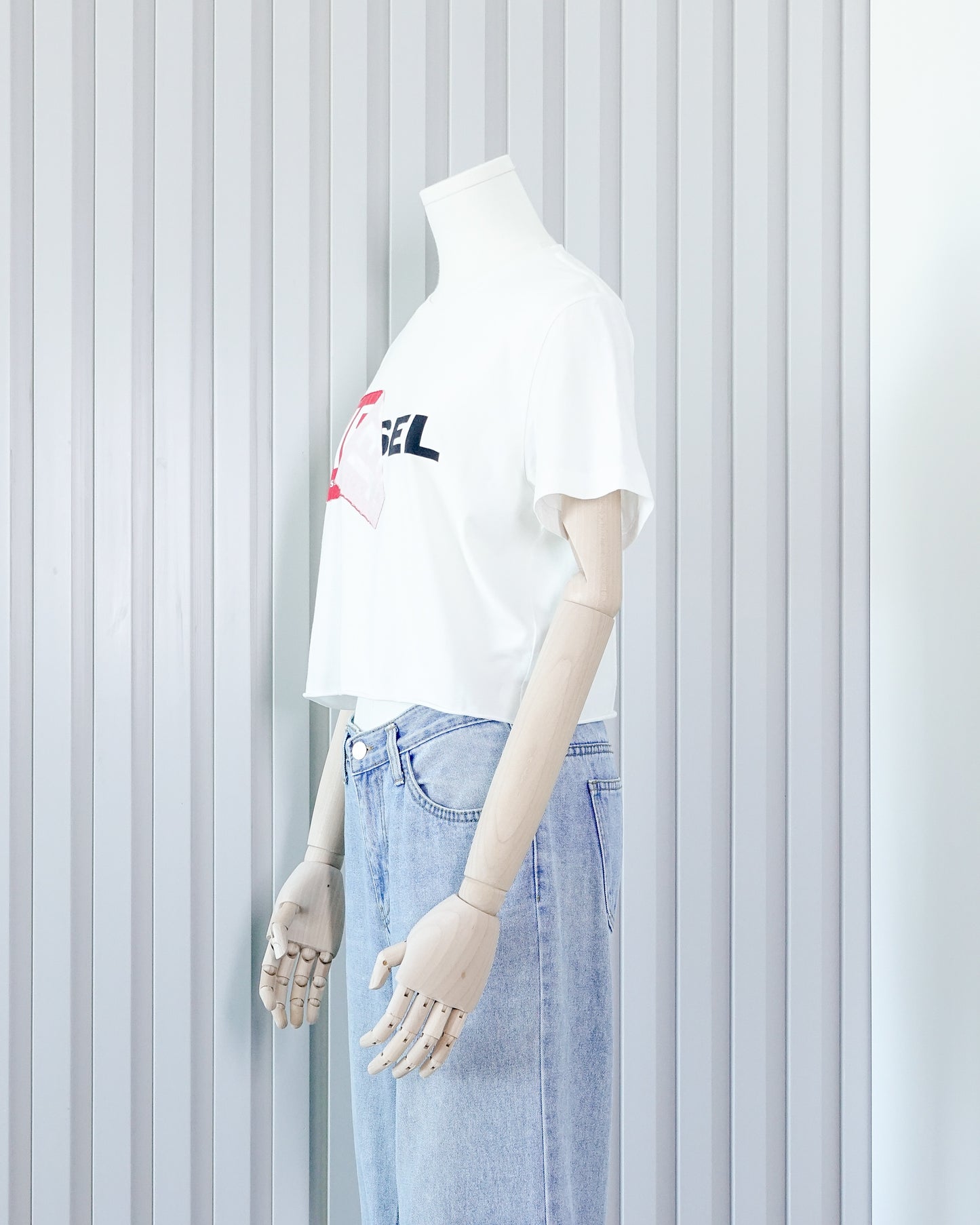 DIESEL Logo Crop T-shirt 短款T恤 | KOMMONS