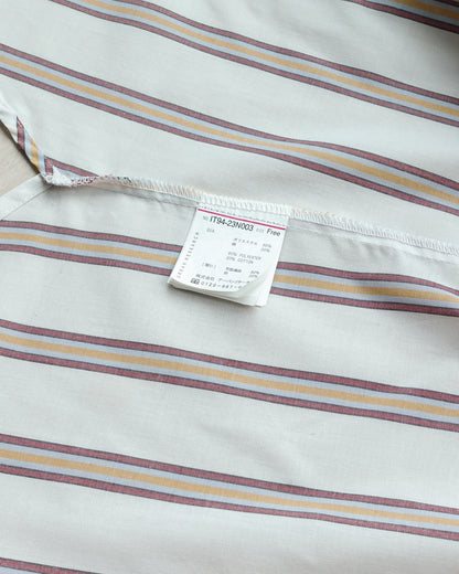 ITEMS URBAN RESEARCH Striped V-neck Button Front Top 直間V領扣鈕上衣 | KOMMONS