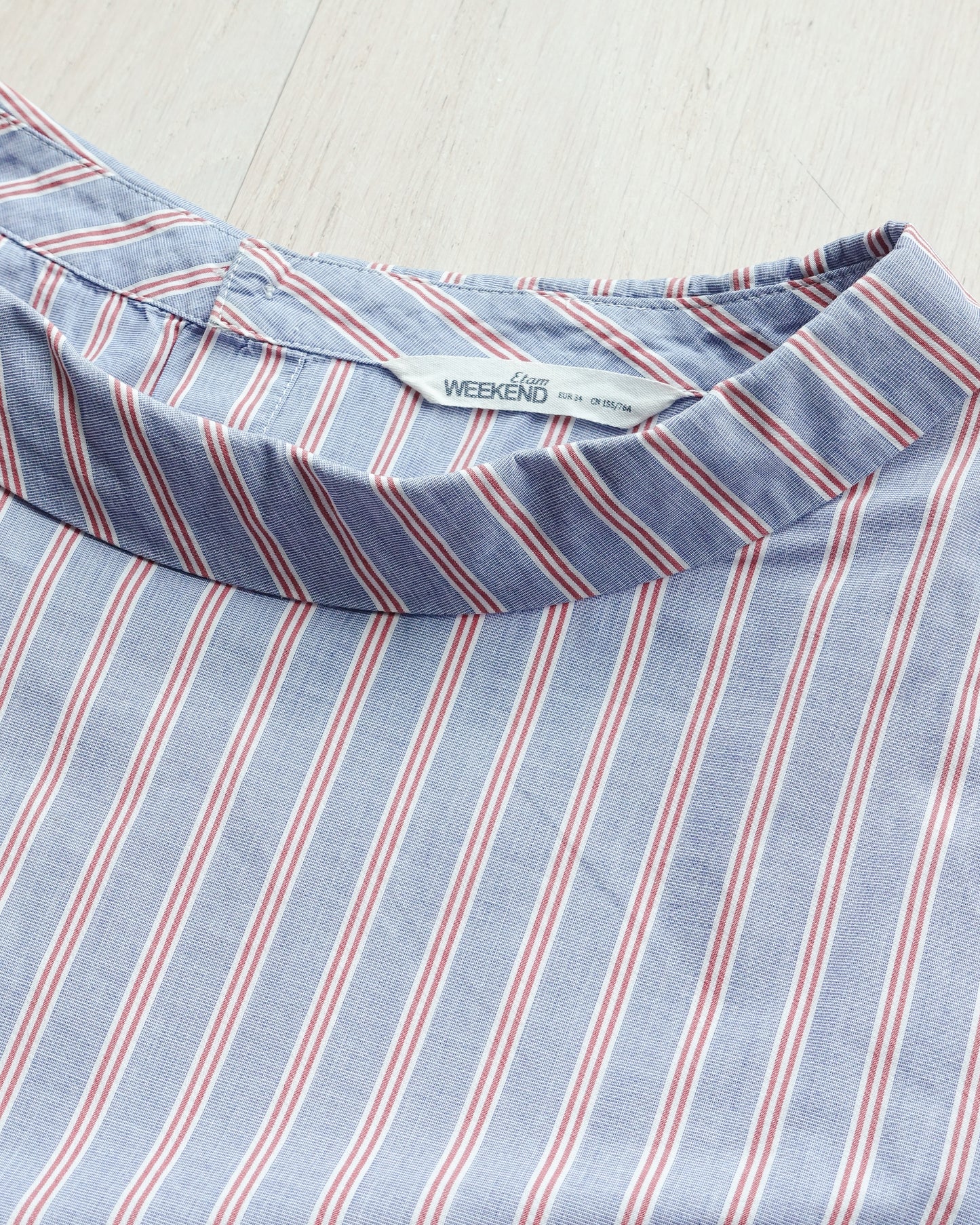 ETAM WEEKEND Striped Boat Neck Top 直間船領上衣 | KOMMONS