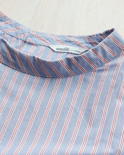 ETAM WEEKEND Striped Boat Neck Top 直間船領上衣 | KOMMONS