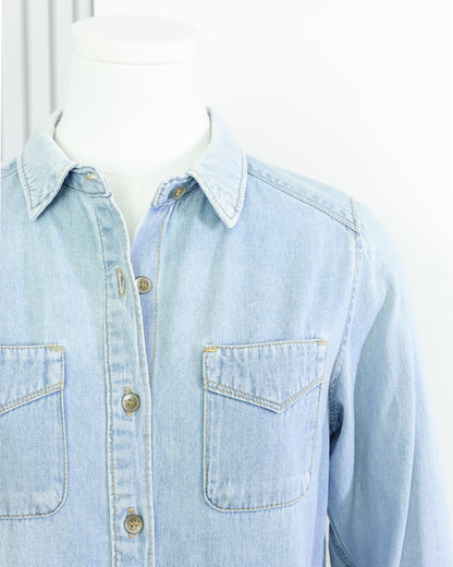 EARTH MUSIC & ECOLOGY Denim Shirt 牛仔恤衫 | KOMMONS