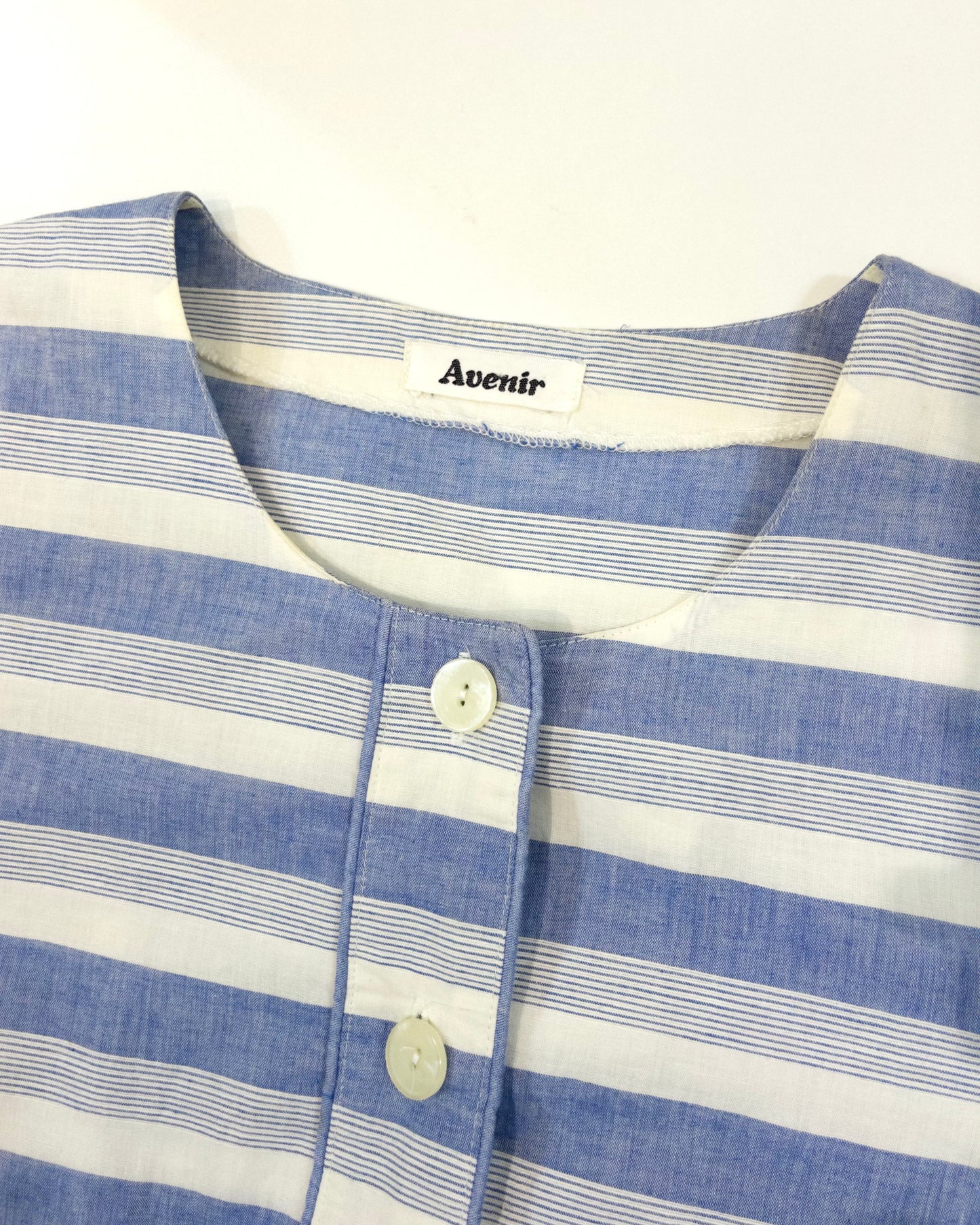 AVENIR Vintage Striped Short Sleeve Dress 古著橫間短袖連身裙 | KOMMONS