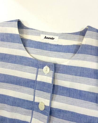 AVENIR Vintage Striped Short Sleeve Dress 古著橫間短袖連身裙 | KOMMONS