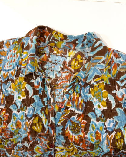 Vintage Floral Short Sleeve Dress 古著花花短袖連身裙 | KOMMONS