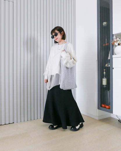 銀色閃閃針織Tote Bag | Chifa Select