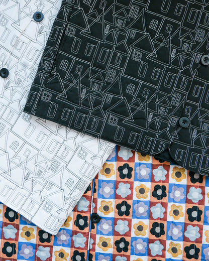 薄夾棉刺繡馬甲 - 白色屋仔 | Made by Chifa