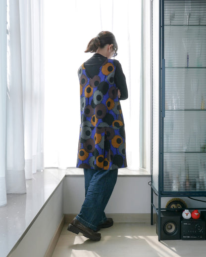 復古風V領無袖連身裙 | Made by Chifa