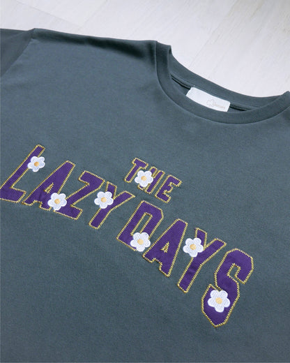 “LAZY DAYS”刺繡長袖T恤 | Chifa Select