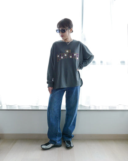 “LAZY DAYS”刺繡長袖T恤 | Chifa Select