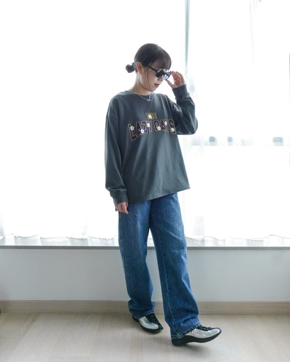 “LAZY DAYS”刺繡長袖T恤 | Chifa Select