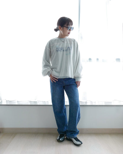 網紗薄衛衣 - 米灰 | Chifa Select