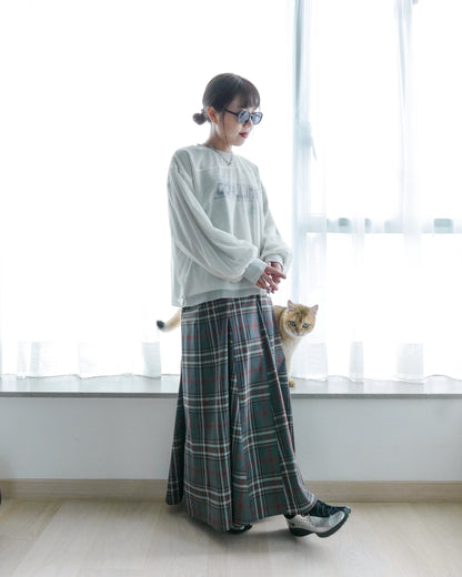 網紗薄衛衣 - 米灰 | Chifa Select