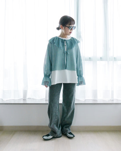 荷葉領針織網衫 | Chifa Select