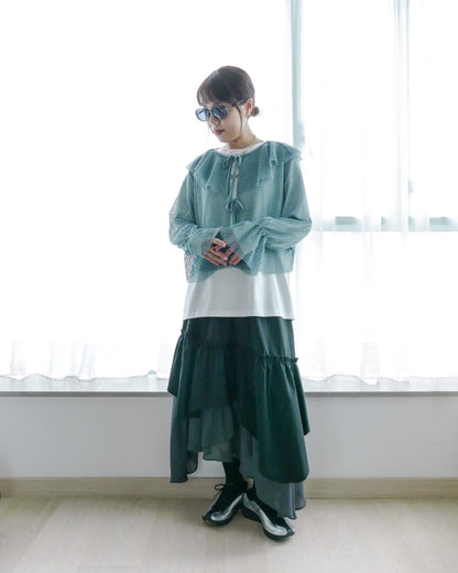 荷葉領針織網衫 | Chifa Select