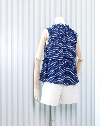 ZARA Polka Dot Crinkled Flowy Vest 波點皺皺飄逸背心 | KOMMONS
