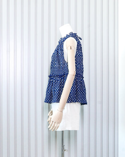 ZARA Polka Dot Crinkled Flowy Vest 波點皺皺飄逸背心 | KOMMONS
