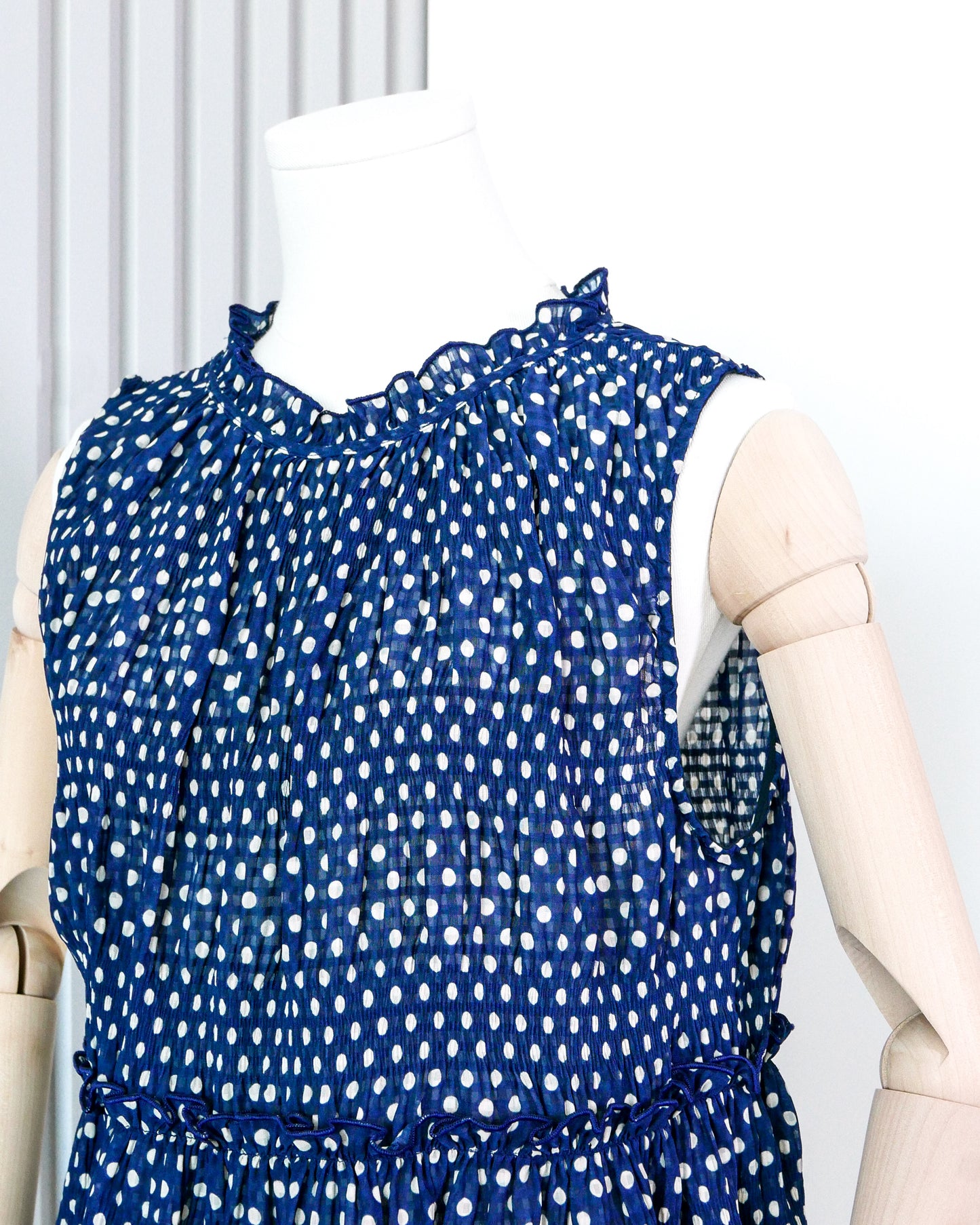 ZARA Polka Dot Crinkled Flowy Vest 波點皺皺飄逸背心 | KOMMONS