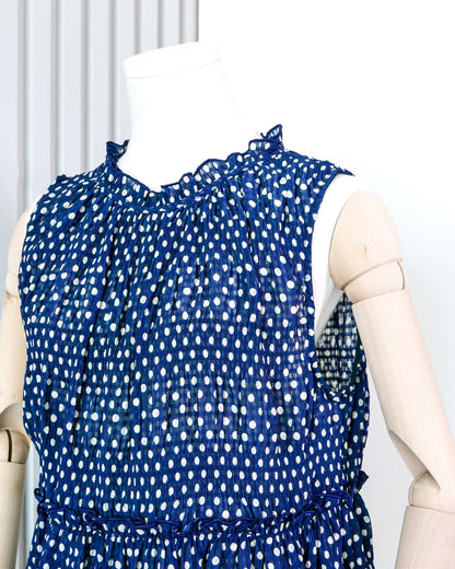 ZARA Polka Dot Crinkled Flowy Vest 波點皺皺飄逸背心 | KOMMONS