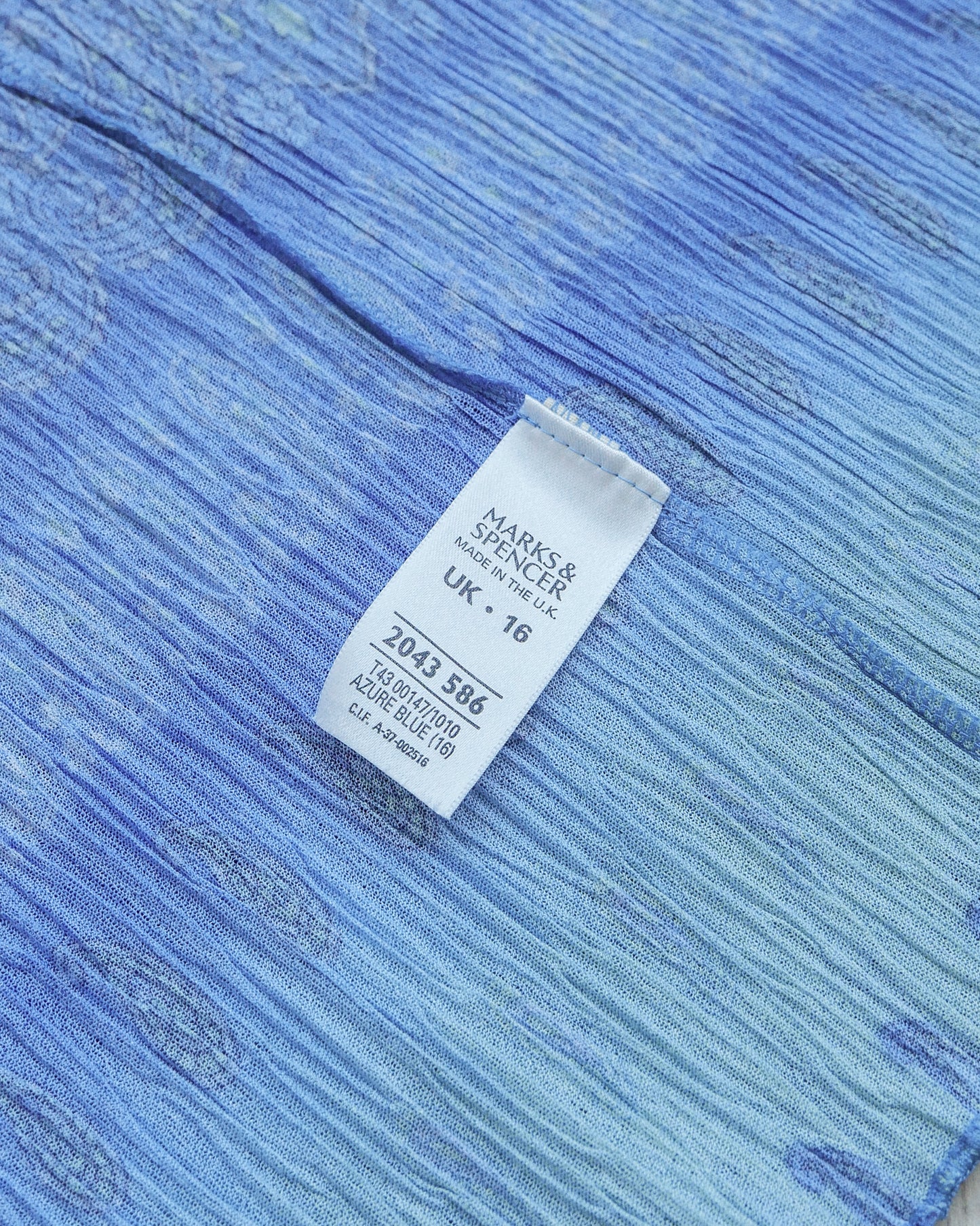 MARKS & SPENCER Paisley Ombre Crinkled Vest 腰果花漸變色皺皺背心 | KOMMONS