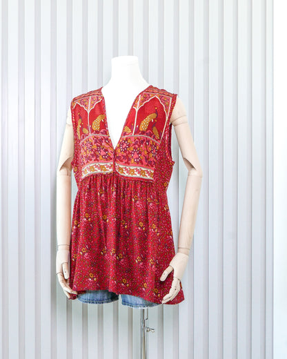 ALL ABOUT AUDREY Bohemiam V-Neck Vest 民族風V領背心 | KOMMONS